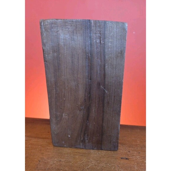 Vintage Hand Carved Wood Latin American Mexico Bookends Sitting Old Man & Woman - Picture 4 of 10